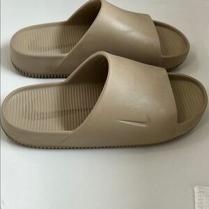 Nike Tan Slide Sandals